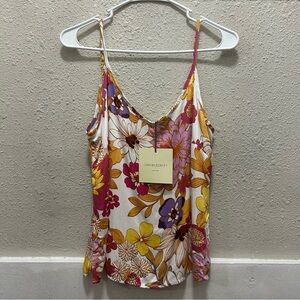 Cynthia Rowley Floral Tank Top NWT Small
